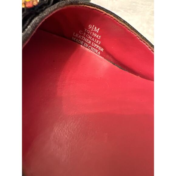 Tommy Girl Hilfiger Pumps Round Toe Coquette Leather sz 9.5 Black Bow - Picture 4 of 5